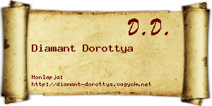 Diamant Dorottya névjegykártya